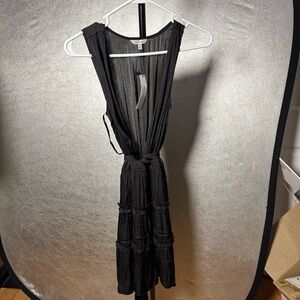 Naked Zebra Black Backless Dress